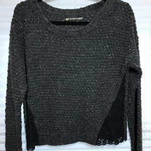 Black cropped sweater